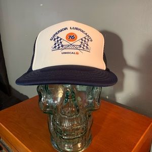 Vintage Unocal 76 Superior Lubricants Trucker Hat SnapBack